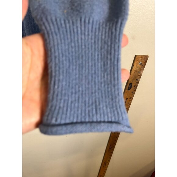 Philosophy Knit Sweater Blue M Preppy Classic Chic Minimalist Neutral Soft Comfy - Picture 3 of 10